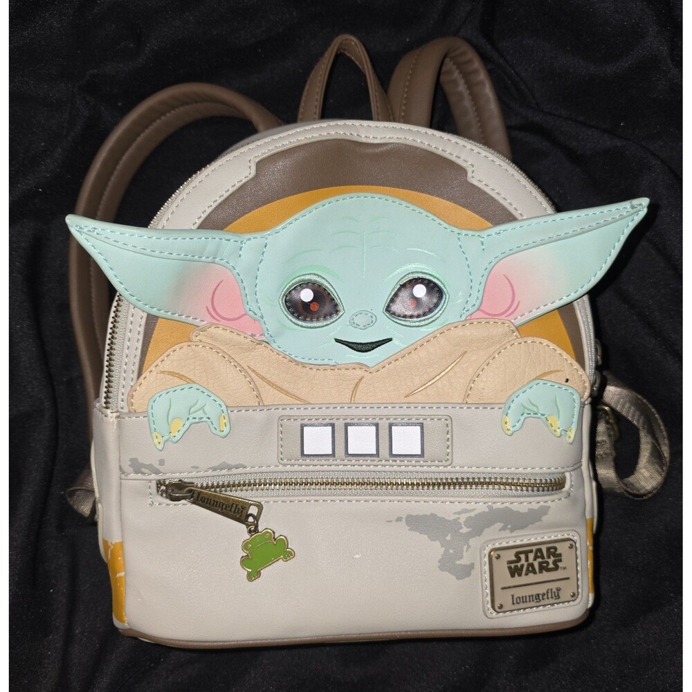 NWOT loungefly Disney star wars Yoda grogu the child mini backpack bookbag bag!
